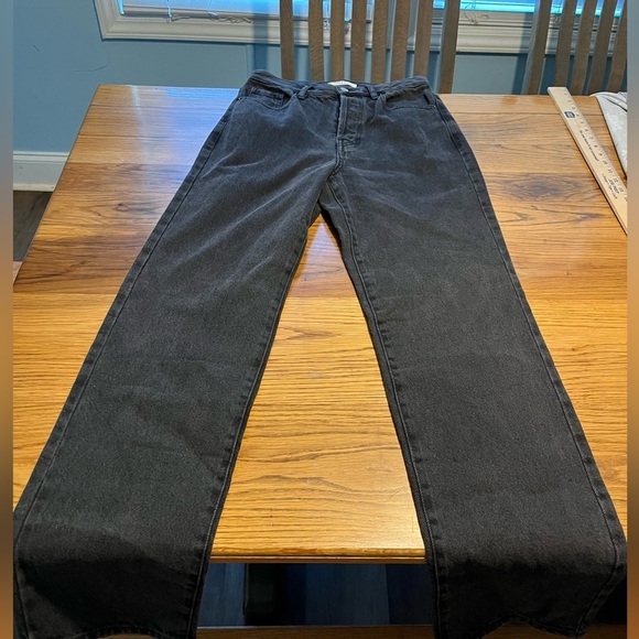 PacSun Black Straight Dad Jeans Timeless Style Size 25 - Picture 6 of 11